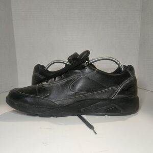 Mens New Balance 800 Black Leather Athletic Sneakers MK800BK Size 11B